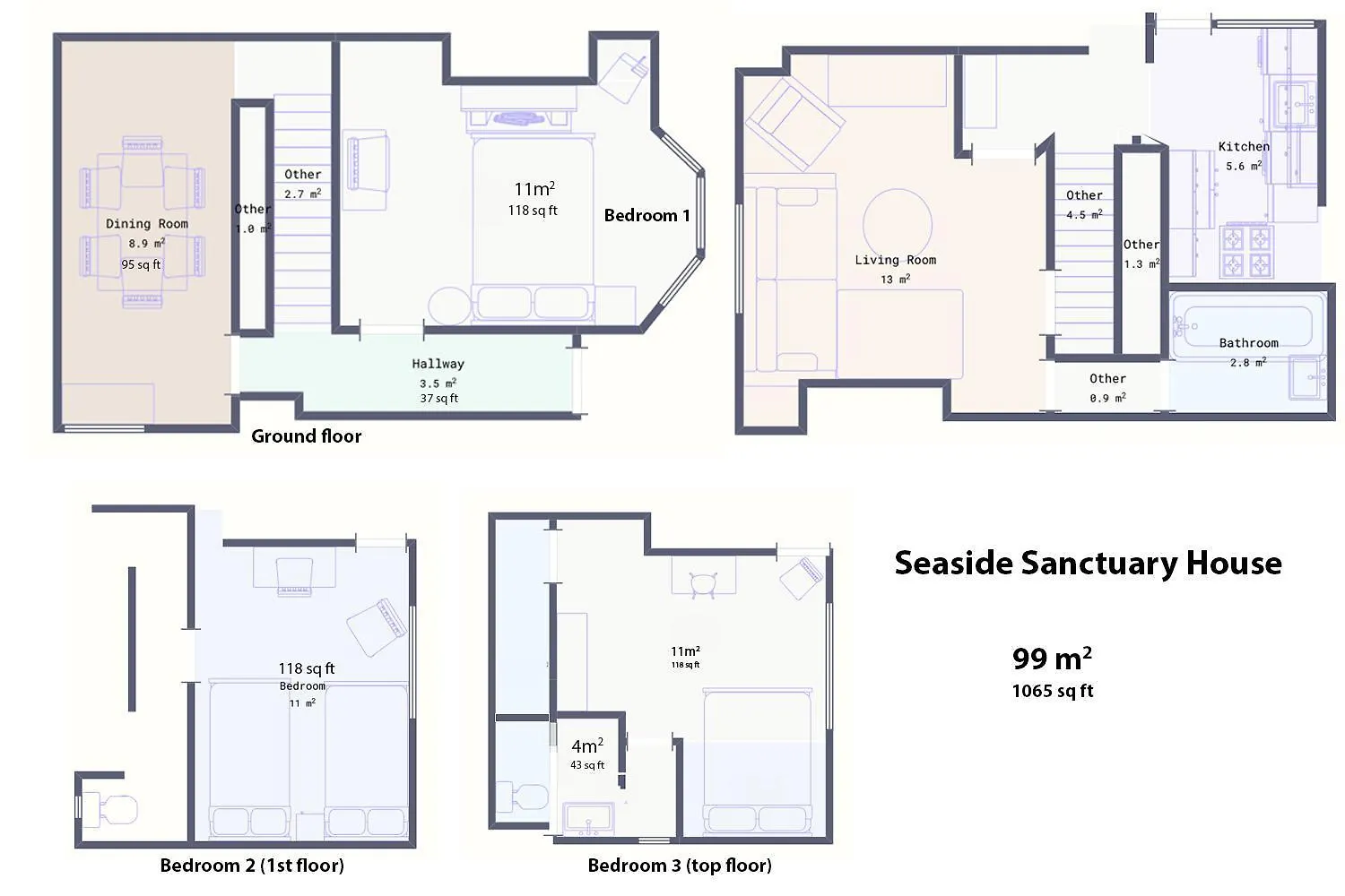 Seaside Sanctuary House By My Getaways Villa Brighton